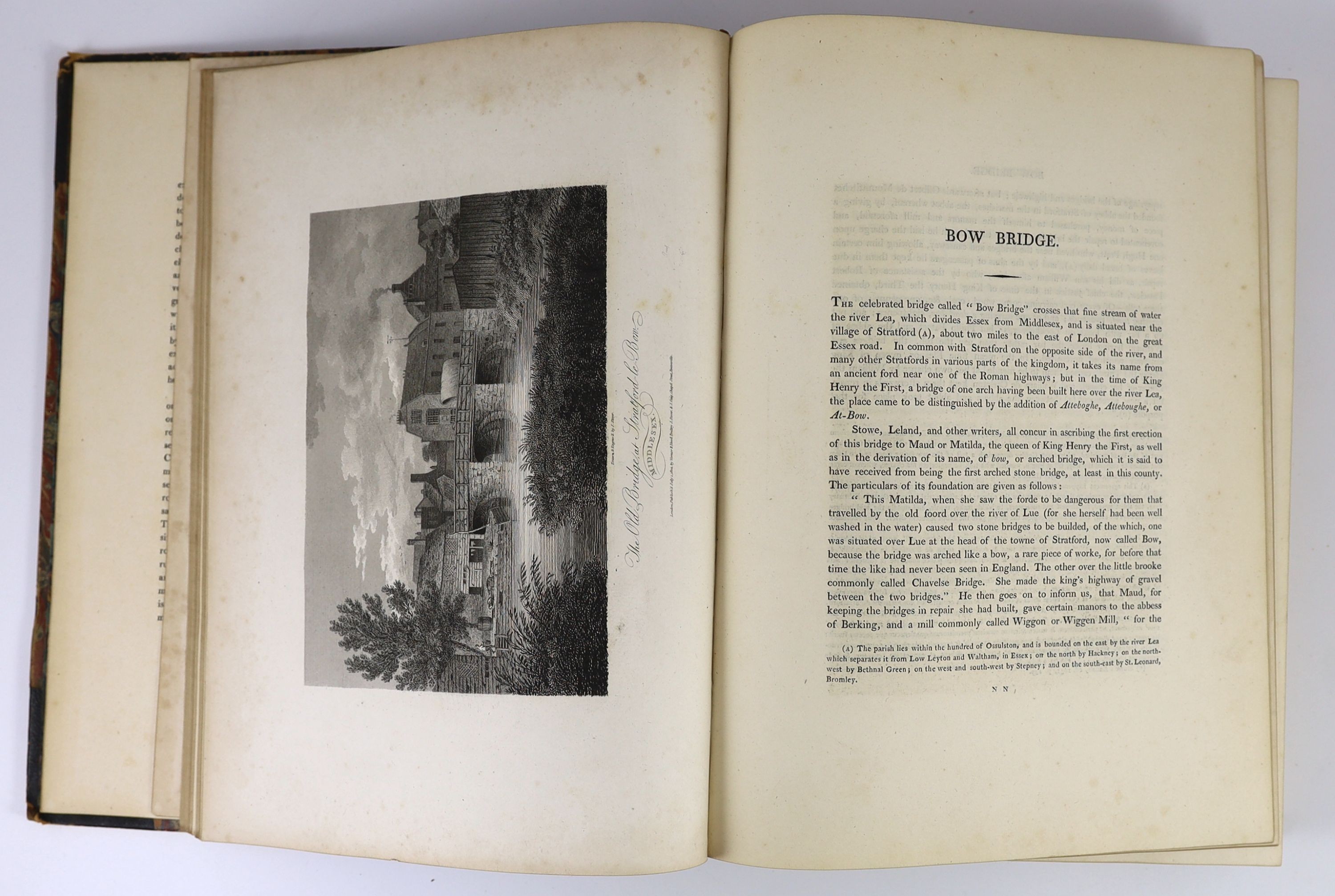 Bryant, William Cullen (editor) - Picturesque America; or, The Land we Live In, vol. 1 only (of 2) 4to, original half morocco, worn and torn, New York, [1872-74] and Select Views in London, 2 vols in 1, 4to, half morocco